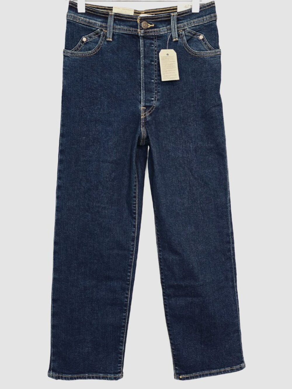 Levi's Ribcage Straight Ankle Jeans 27 Medium Wash NWT